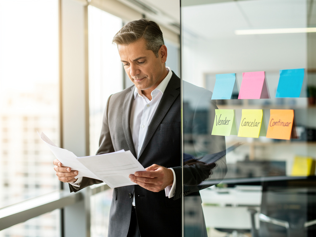 Positioned after the checklist section, before the comparison between selling and canceling. Represents the checklist evaluation process and decision-making. vender meu consórcio