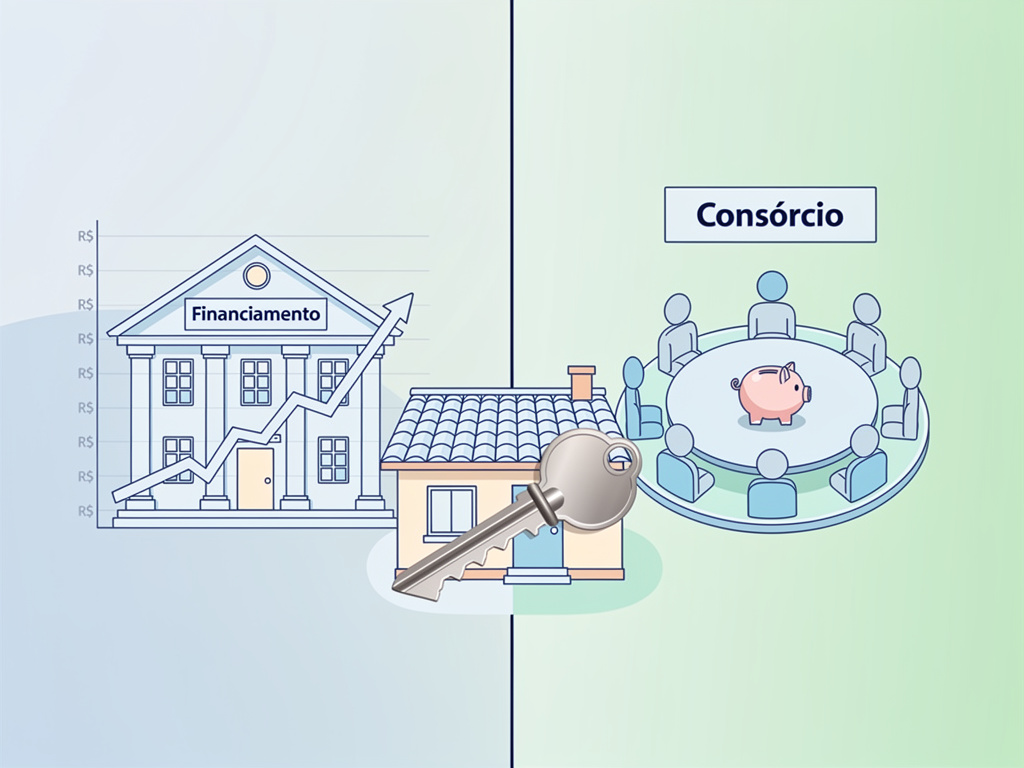 Consórcio ou financiamento: o guia definitivo para comprar seu imóvel em 2026